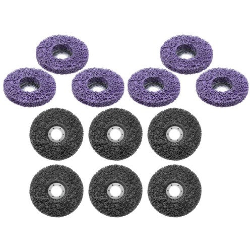 DURAFORCE Diamond Grinding Wheel Discs Set (6 Black, 6 Purple) 12 Pack: 4-1/2" x 7/8"