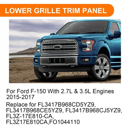 Front Bumper Lower Grille Trim Panel For Ford F150 2015 2016 2017