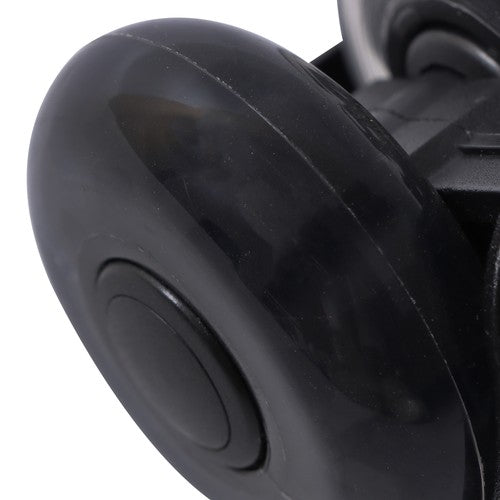DURAFORCE 5-piece set 2" Office Chair Rubber Caster Swivel Wheels Black, 360° steering