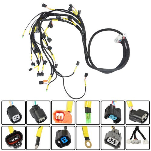 DURAFORCE For Honda Acura K-Swap Integra CRX EK EG K20 K24 K-Series Tucked Engine Harness
