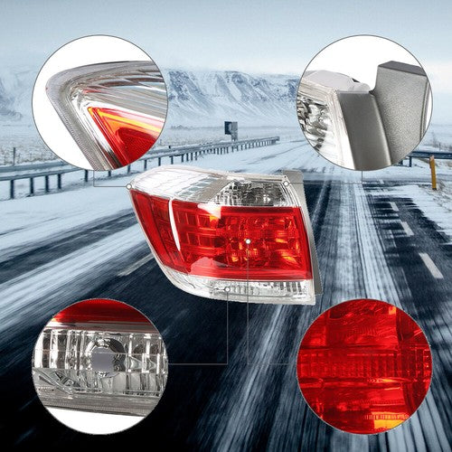 DURAFORCE Driver LH Side Tail Light Lamp Assembly Replace For 2011-2013 Toyota Highlander