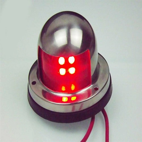 DURAFORCE Pair of Marine Yacht Pontoons Stainless Steel LED Bow Navigation Lights 12V