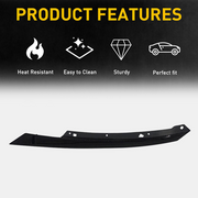 DURAFORCE Black Grille Headlight Eyelid Molding Trim for 2016-2021 for Honda Civic