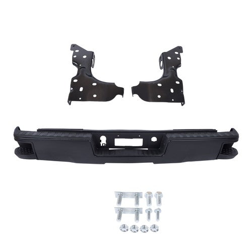 DURAFORCE Suitable For Chevy Silverado 1500 2014-2018 Rear Bumper Face Bar Black Durable