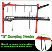 DURAFORCE 3-Shelf Storage Shelving Automotive Parts Cart Body Shop Tools Storage Rack