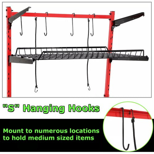 DURAFORCE 3-Shelf Storage Shelving Automotive Parts Cart Body Shop Tools Storage Rack