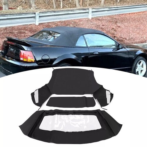 DURAFORCE For Ford mustang Convertible 1994 1995 -2003 2004 Soft top W/window BlK Plastic
