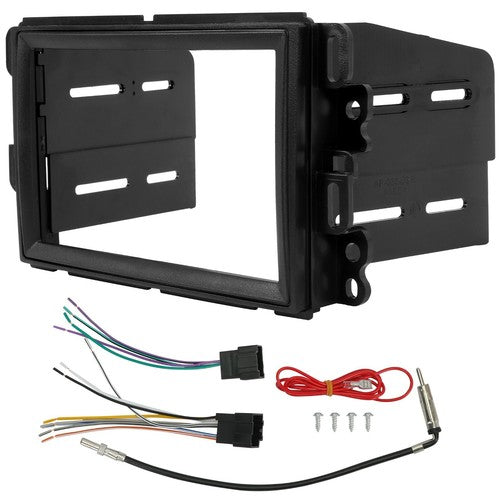 Double Din Dash Kit Stereo Radio Wire Harness for Buick Chevy 06 14