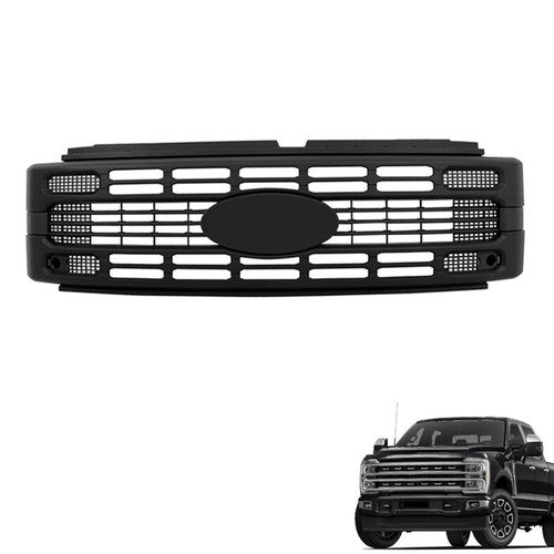 DURAFORCE For Ford F250 2023 2024 Super Duty XL/XLT Black Plastic Grille Front Upper New