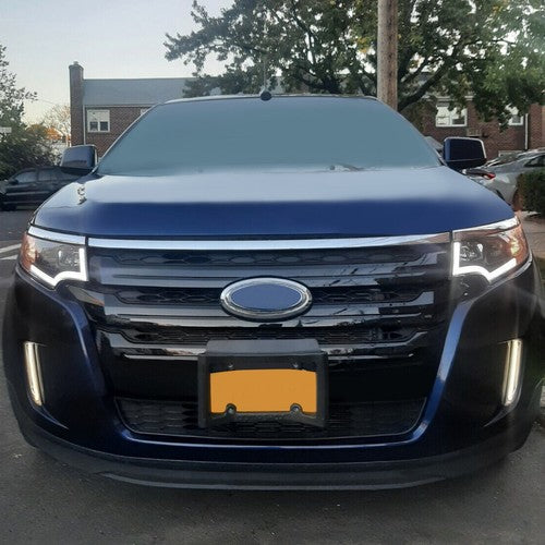 Front Grille Bumper For Ford Edge 2011-2014 Upper Center Black Replacement