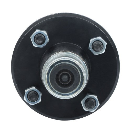 DURAFORCE 6PCS Trailer Axle Kit w/ 4 on 4" Bolt Idler 1" Hub & Round BT8 Spindle L44643