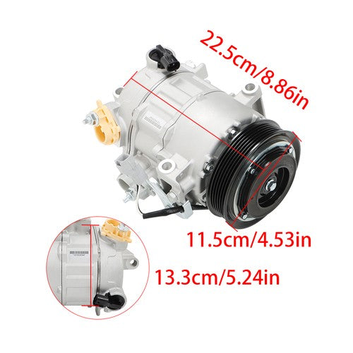 DURAFORCE A/C Compressor NEW For Ram 1500 2014-2018 Ram 1500 Classic 2019-2022 68140664AC