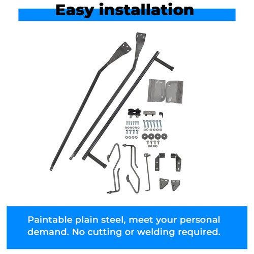 Hood Flip Tilt Combo Kit Stainless Steel Rubber For Ford F100 F 100 1953-1956