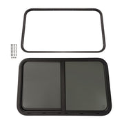 DURAFORCE Horizontal Slider 35"W x 22"H RV Window W/ Screen Trim Ring For RV CargoTrailer