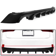 DURAFORCE For 14-16 Lexus IS250 IS350 IS200T Rear Bumper Diffuser Lip Shark Fins 5F Style