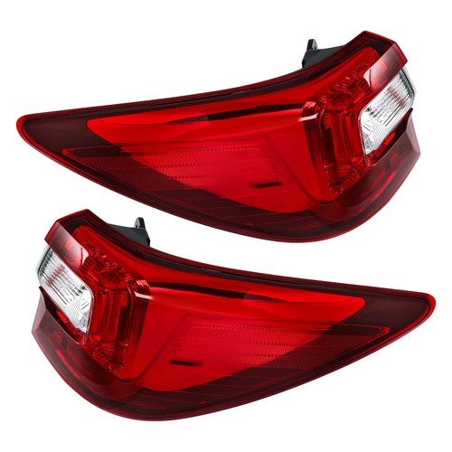 DURAFORCE Driver&Passenger Halogen For Subaru Outback 2015-2019 Red Rear Brake Tail Lights