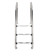 DURAFORCE 3-Step Stainless Steel Swimming Pool Stairs w/ Non-Slip Footstep For In-Ground