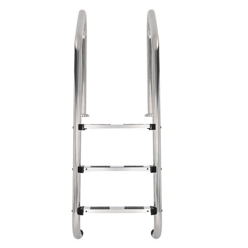DURAFORCE 3-Step Stainless Steel Swimming Pool Stairs w/ Non-Slip Footstep For In-Ground