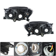 DURAFORCE For Toyota Rav4 Sport 2009-2012 LH+RH Headlight Headlamps Clear Lens Halogen