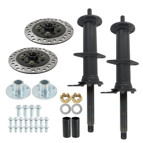 DURAFORCE Fit For 5" wheels 40" Rear Axle Kit With 3 Stud Hub Go Kart Golf Cart ATV US