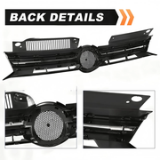 DURAFORCE For 2010 2011-2014 VW Volkswagen Golf MK6 GTI Jetta Sportwagen Upper Black Grill