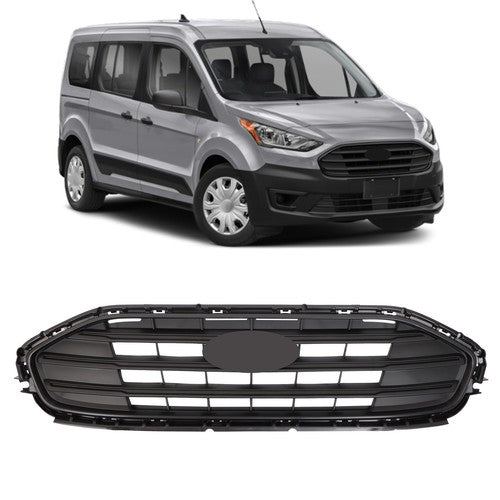 DURAFORCE Plastic Black For Ford Transit Connect 2019-2023 Grill Front Bumper Upper Grille