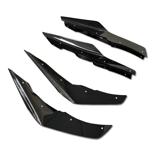 DURAFORCE For 2007-2014 Subaru Impreza STi GVB GVF STI Front Canard Spoiler Air Scoop