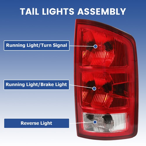 Passenger Right Side Tail Light Lamp For 2002-2006 Dodge Ram 1500 2500 3500
