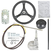DURAFORCE 10 Feet Boat Rotary Steering System Outboard Kit SS13710 Marine W/ 12.4" Wheel