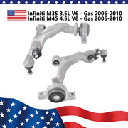 DURAFORCE 2* Front Lower Control Arms & Ball Joint for 06-10 Infiniti M35 M45 Sedan RWD