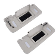 DURAFORCE Pair Gray Sun Visors Right Left for Chevrolet Silverado GMC Sierra 2500HD 07-13