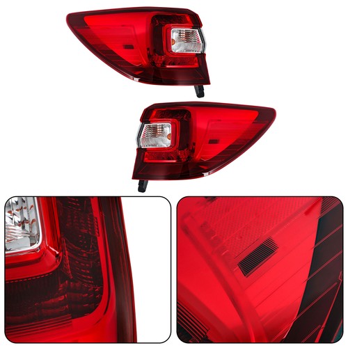 DURAFORCE Driver&Passenger Halogen For Subaru Outback 2015-2019 Red Rear Brake Tail Lights