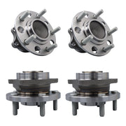 DURAFORCE 4× Front Rear Wheel Hub Bearings For Chrysler 200 Dodge Avenger 2011-2014 FWD