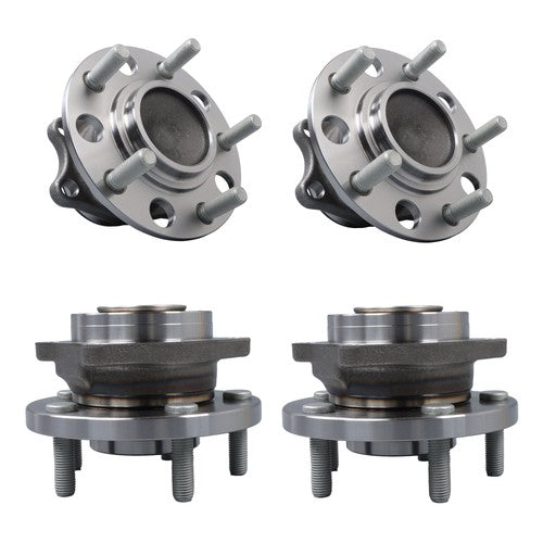 DURAFORCE 4× Front Rear Wheel Hub Bearings For Chrysler 200 Dodge Avenger 2011-2014 FWD