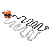 DURAFORCE Manual Chain Hoist | 1 Ton / 2200 lbs Capacity | 2 Hooks Red | 10ft / 3m Lift