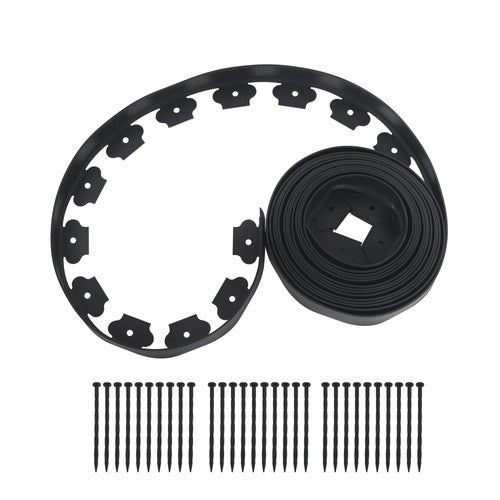 DURAFORCE 2" Garden Landscape Edging 33 Feet No Dig Lawn Edging Border With 30 8-In Spike