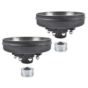 DURAFORCE 2 Pack 12"x2" Trailer Brake Hub Drum Kit 8 on 6.5" Bolt Pattern for 7000lbs Axle