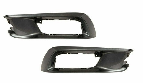 DURAFORCE Front Bumper Fog Light Cover Kit pair for 2012 Honda Civic Sedan LX EX EX-L