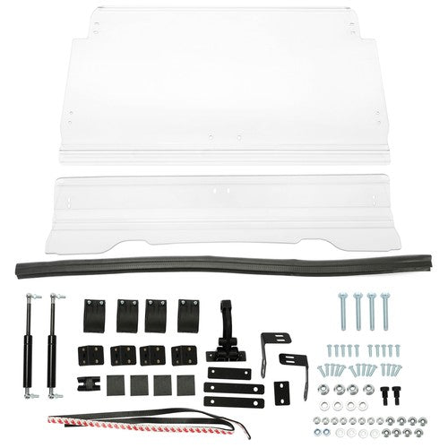 DURAFORCE 2-IN-1 Full Flip Up Split Windshield For 2014-18 Polaris RZR XP 1000 /S4 RZR 900