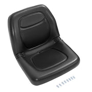 DURAFORCE Black Seat For John Deere Lawn Mowers Excavator Forklift Gators Skid Steers