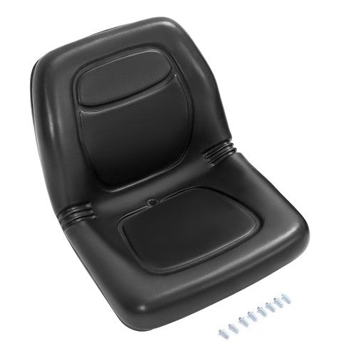 DURAFORCE Black Seat For John Deere Lawn Mowers Excavator Forklift Gators Skid Steers