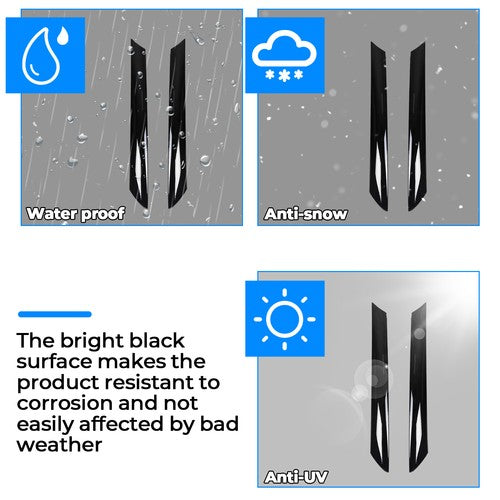 Windshield Pillar Trim Exterior Molding Garnish Right Left for Kia Soul 2010-2013
