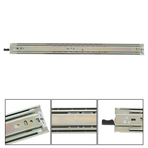 DURAFORCE 1 Pair of 24In Locking Drawer Slides Full Extension & Lock 150 lb Load Capacity