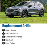 DURAFORCE Front Bumper Upper Grille Matte Black Replacement For 2024 2025 Subaru Crosstrek