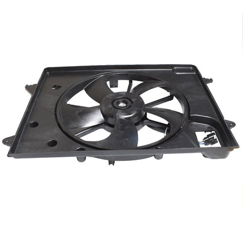 DURAFORCE Fit For 2015-2017 Sonata 2.4L Plastic Radiator AC Condenser Cooling Fan Assembly