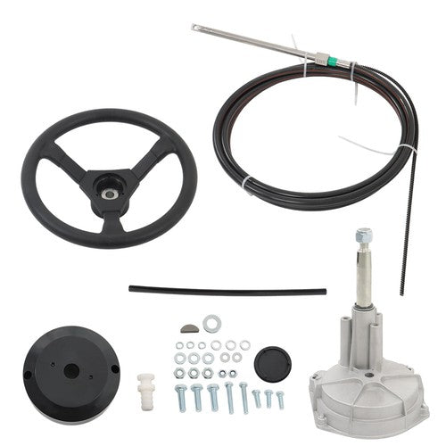 DURAFORCE Marine Boat Rotary Steering System Outboard Kit 17 Feet & 17" Steering Cable USA