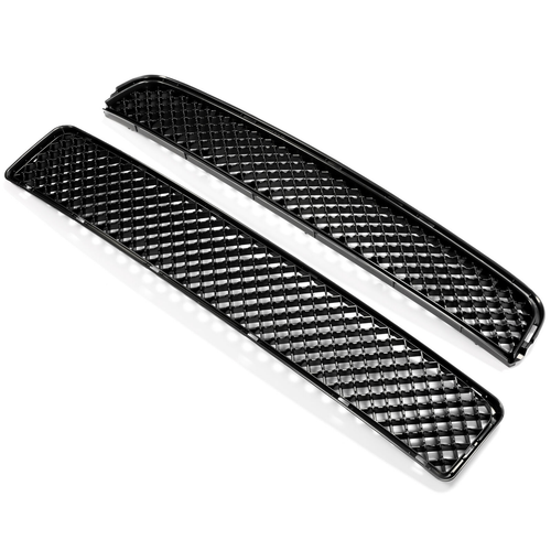 DURAFORCE 53101-21110 Front Upper & Lower Hood Grille Black 2pcs for Scion TC 2005-2010