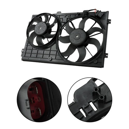 DURAFORCE For Volkswagen Jetta 2.5L 2005-2015 Radiator Cooling Fan VW3120100 1K0959455DT