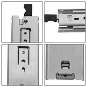 DURAFORCE 1 Pair of 14In Locking Drawer Slides Full Extension & Lock 150 lb Load Capacity