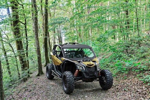 DURAFORCE Full Glass Windshield W/O wiper For 17-24 Can-Am Maverick X3 XDS XRS- UV Protect
